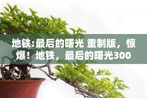 地铁:最后的曙光 重制版,惊爆!地铁,最后的曙光3000万隐情曝光,真相让人吓一跳! 地铁:最后的曙光 重制版,惊爆!地铁,最后的曙光3000万隐情曝光,真相让人吓一跳!