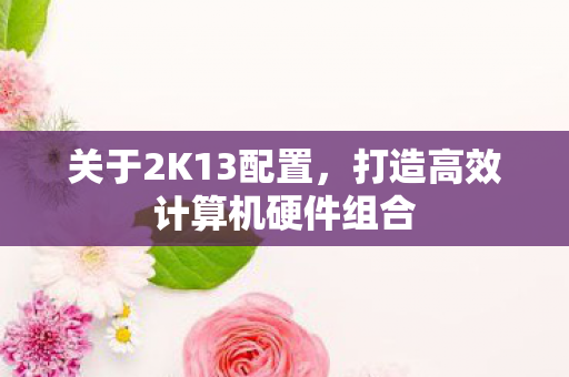 关于2K13配置,打造高效计算机硬件组合 关于2K13配置,打造高效计算机硬件组合