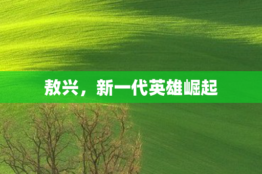 敖兴，新一代英雄崛起