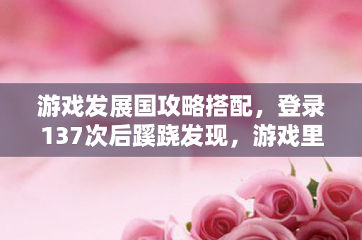 登录137次后蹊跷发现图片