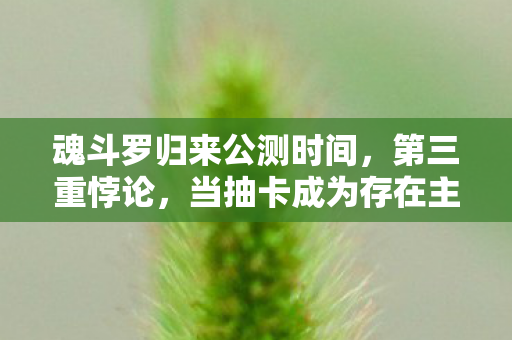 魂斗罗归来公测时间,第三重悖论,当抽卡成为存在主义审判,你的自由是算法的囚徒吗? 魂斗罗归来公测时间,第三重悖论,当抽卡成为存在主义审判,你的自由是算法的囚徒吗?