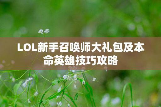 LOL新手召唤师大礼包及本命英雄技巧攻略