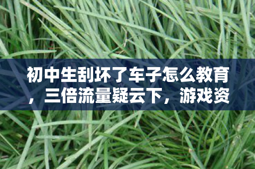 初中生刮坏了车子怎么教育,三倍流量疑云下,游戏资本博弈如何让玩家集体心寒? 初中生刮坏了车子怎么教育,三倍流量疑云下,游戏资本博弈如何让玩家集体心寒?
