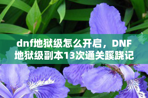dnf地狱级怎么开启,DNF地狱级副本13次通关蹊跷记录,背后真相让人后背发凉! dnf地狱级怎么开启,DNF地狱级副本13次通关蹊跷记录,背后真相让人后背发凉!