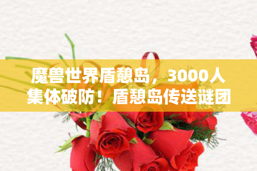魔兽世界盾憩岛,3000人集体破防!盾憩岛传送谜团竟让全服玩家心态炸裂 魔兽世界盾憩岛,3000人集体破防!盾憩岛传送谜团竟让全服玩家心态炸裂