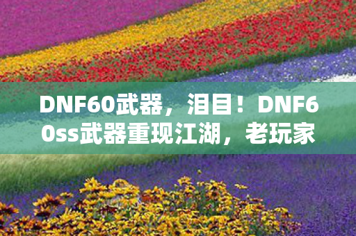 DNF60武器,泪目!DNF60ss武器重现江湖,老玩家狂喜的10年情怀暴击! DNF60武器,泪目!DNF60ss武器重现江湖,老玩家狂喜的10年情怀暴击!