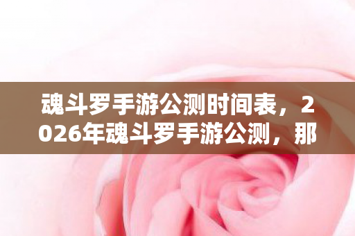 魂斗罗手游公测时间表,2026年魂斗罗手游公测,那些并肩的誓言,如今只剩鼻子一酸的回响 魂斗罗手游公测时间表,2026年魂斗罗手游公测,那些并肩的誓言,如今只剩鼻子一酸的回响