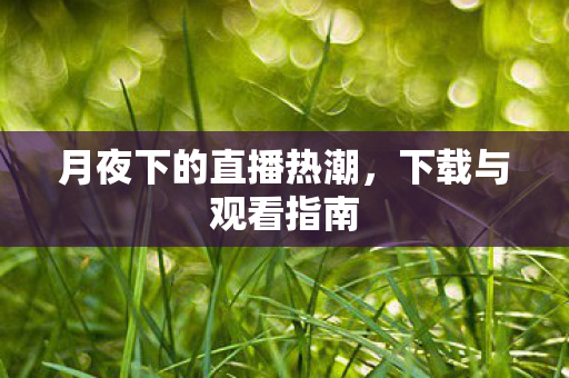 月夜下的直播热潮，下载与观看指南