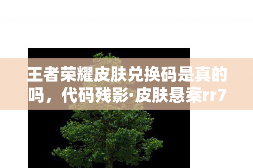 王者荣耀皮肤兑换码是真的吗,代码残影·皮肤悬案rr7777cn暗码背后,谁在操控你的英雄? 王者荣耀皮肤兑换码是真的吗,代码残影·皮肤悬案rr7777cn暗码背后,谁在操控你的英雄?