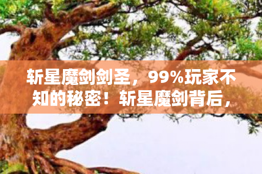 斩星魔剑剑圣,99%玩家不知的秘密!斩星魔剑背后,藏着多少孤独灵魂的扎心真相? 斩星魔剑剑圣,99%玩家不知的秘密!斩星魔剑背后,藏着多少孤独灵魂的扎心真相?