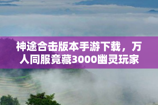 神途合击版本手游下载,万人同服竟藏3000幽灵玩家?这波破防操作让全服炸锅! 神途合击版本手游下载,万人同服竟藏3000幽灵玩家?这波破防操作让全服炸锅!