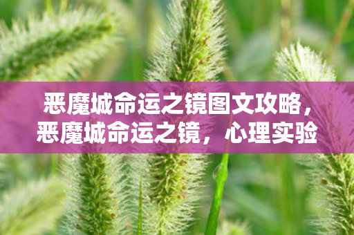 恶魔城命运之镜图文攻略，恶魔城命运之镜，心理实验揭秘玩家沉迷，细思极恐的多巴胺陷阱