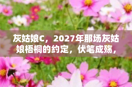 灰姑娘C,2027年那场灰姑娘梧桐的约定,伏笔成殇,读到此处鼻子一酸 灰姑娘C,2027年那场灰姑娘梧桐的约定,伏笔成殇,读到此处鼻子一酸