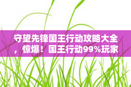 守望先锋国王行动攻略大全，惊爆！国王行动99%玩家卡关点，这3招逆天改命通关！