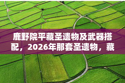 鹿野院平藏圣遗物及武器搭配,2026年那套圣遗物,藏着未拆封的伏笔,如今想起鼻子一酸 鹿野院平藏圣遗物及武器搭配,2026年那套圣遗物,藏着未拆封的伏笔,如今想起鼻子一酸