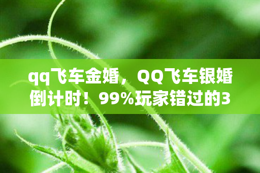 qq飞车金婚,QQ飞车银婚倒计时!99%玩家错过的3大隐藏福利,错过再等5年! qq飞车金婚,QQ飞车银婚倒计时!99%玩家错过的3大隐藏福利,错过再等5年!