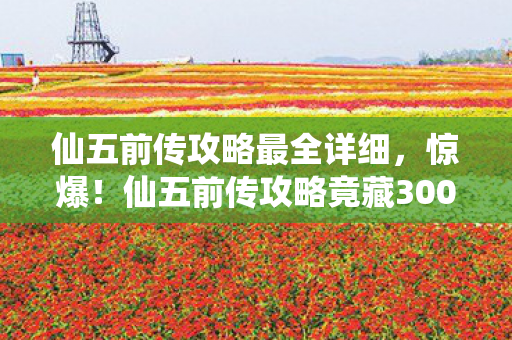 仙五前传攻略最全详细,惊爆!仙五前传攻略竟藏300万隐情,真相让人吓一跳! 仙五前传攻略最全详细,惊爆!仙五前传攻略竟藏300万隐情,真相让人吓一跳!