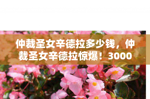 仲裁圣女辛德拉多少钱,仲裁圣女辛德拉惊爆!3000万隐情曝光,这操作真让人吓一跳! 仲裁圣女辛德拉多少钱,仲裁圣女辛德拉惊爆!3000万隐情曝光,这操作真让人吓一跳!