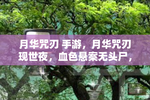 月华咒刃 手游,月华咒刃现世夜,血色悬案无头尸,寒意直透骨! 月华咒刃 手游,月华咒刃现世夜,血色悬案无头尸,寒意直透骨!