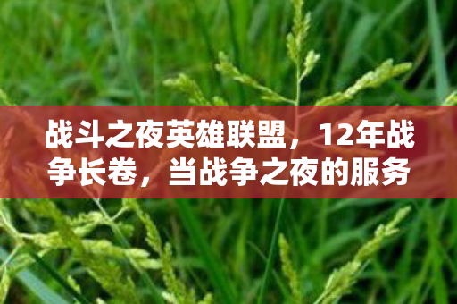 战斗之夜英雄联盟,12年战争长卷,当战争之夜的服务器熄灭时,谁在弹幕里写下再见?泪目 战斗之夜英雄联盟,12年战争长卷,当战争之夜的服务器熄灭时,谁在弹幕里写下再见?泪目