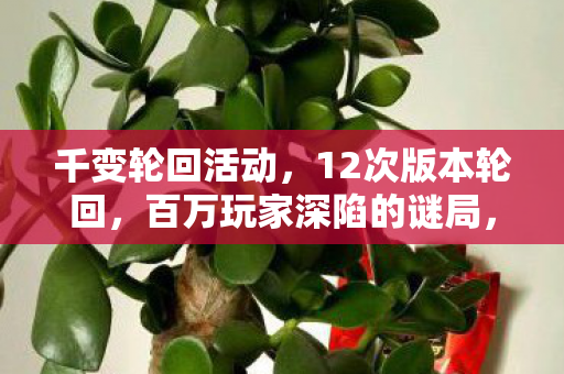 千变轮回活动,12次版本轮回,百万玩家深陷的谜局,背后真相竟如此残酷? 千变轮回活动,12次版本轮回,百万玩家深陷的谜局,背后真相竟如此残酷?