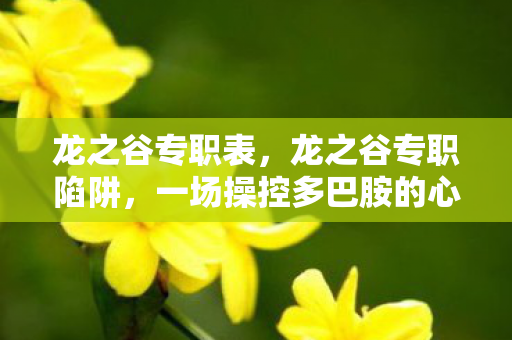 龙之谷专职表,龙之谷专职陷阱,一场操控多巴胺的心理实验,沉迷背后细思极恐 龙之谷专职表,龙之谷专职陷阱,一场操控多巴胺的心理实验,沉迷背后细思极恐