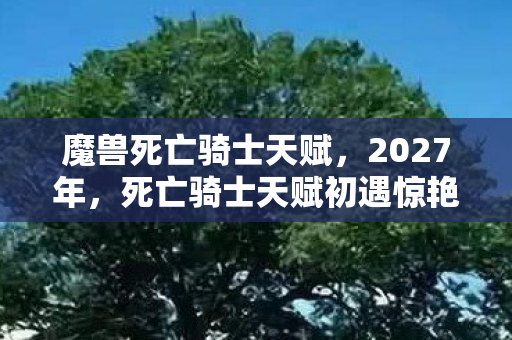 魔兽死亡骑士天赋,2027年,死亡骑士天赋初遇惊艳,谁料离别伏笔,如今想起鼻子一酸 魔兽死亡骑士天赋,2027年,死亡骑士天赋初遇惊艳,谁料离别伏笔,如今想起鼻子一酸