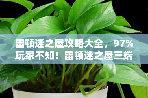 雷顿迷之屋攻略大全,97%玩家不知!雷顿迷之屋三端操控竟差这么多,你踩坑了吗? 雷顿迷之屋攻略大全,97%玩家不知!雷顿迷之屋三端操控竟差这么多,你踩坑了吗?