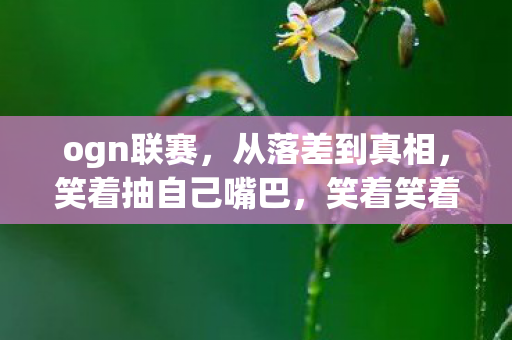 ogn联赛,从落差到真相,笑着抽自己嘴巴,笑着笑着却哭了,这退坑骗局何时休? ogn联赛,从落差到真相,笑着抽自己嘴巴,笑着笑着却哭了,这退坑骗局何时休?
