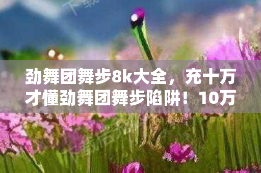 劲舞团舞步8k大全，充十万才懂劲舞团舞步陷阱！10万血汗钱换来韭菜认证，吓一跳！