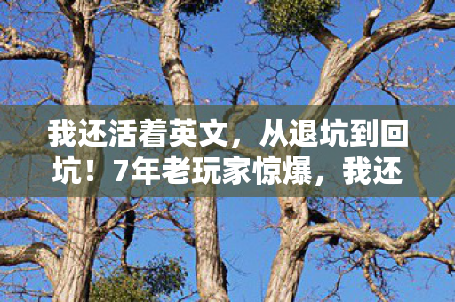 我还活着英文,从退坑到回坑!7年老玩家惊爆,我还活着竟藏着这秘密? 我还活着英文,从退坑到回坑!7年老玩家惊爆,我还活着竟藏着这秘密?
