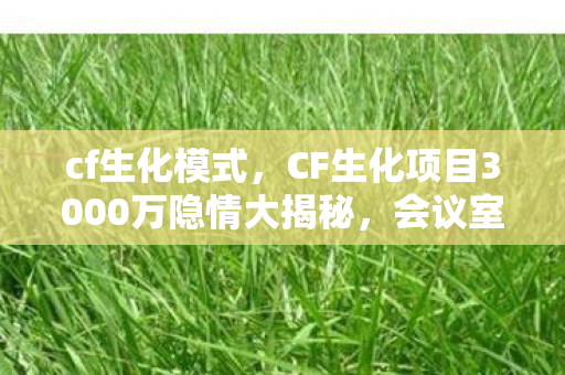 cf生化模式,CF生化项目3000万隐情大揭秘,会议室里的血雨腥风 cf生化模式,CF生化项目3000万隐情大揭秘,会议室里的血雨腥风