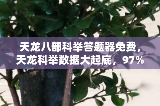 天龙八部科举答题器免费,天龙科举数据大起底,97%玩家错过的暴利赛道,竟藏着千万级流量密码! 天龙八部科举答题器免费,天龙科举数据大起底,97%玩家错过的暴利赛道,竟藏着千万级流量密码!