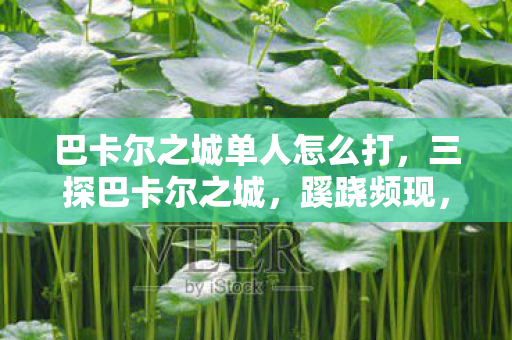 巴卡尔之城单人怎么打，三探巴卡尔之城，蹊跷频现，真相揭晓后背发凉！