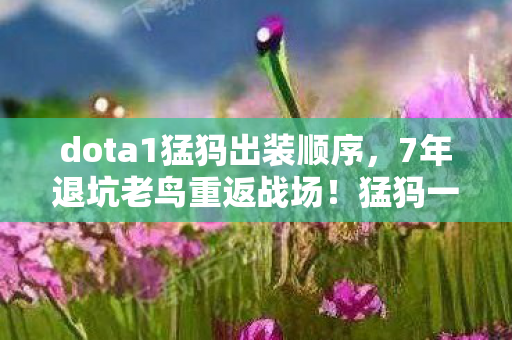 dota1猛犸出装顺序,7年退坑老鸟重返战场!猛犸一蹄踏碎2027年DOTA1江湖? dota1猛犸出装顺序,7年退坑老鸟重返战场!猛犸一蹄踏碎2027年DOTA1江湖?