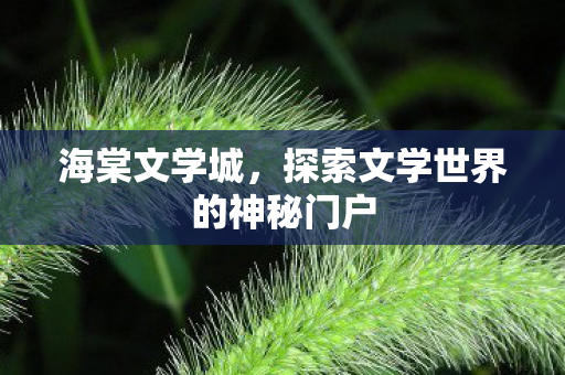 海棠文学城,探索文学世界的神秘门户 海棠文学城,探索文学世界的神秘门户