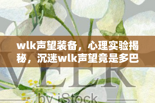 wlk声望装备,心理实验揭秘,沉迷wlk声望竟是多巴胺陷阱?细思极恐! wlk声望装备,心理实验揭秘,沉迷wlk声望竟是多巴胺陷阱?细思极恐!