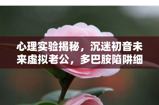 心理实验揭秘,沉迷初音未来虚拟老公,多巴胺陷阱细思极恐 心理实验揭秘,沉迷初音未来虚拟老公,多巴胺陷阱细思极恐
