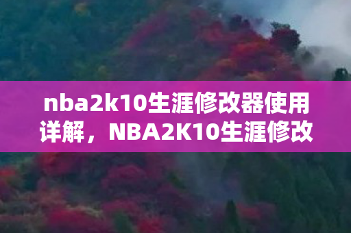 nba2k10生涯修改器使用详解，NBA2K10生涯修改器，5大心得+避坑指南，助你玩转游戏新境界！