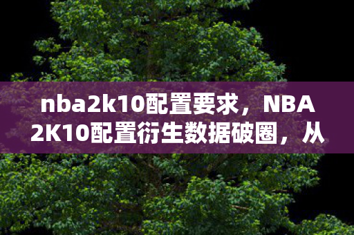 nba2k10配置要求,NBA2K10配置衍生数据破圈,从游戏到潮流文化的意想不到跨界之旅 nba2k10配置要求,NBA2K10配置衍生数据破圈,从游戏到潮流文化的意想不到跨界之旅