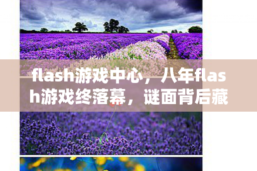 flash游戏中心，八年flash游戏终落幕，谜面背后藏泪目，时光一去不复返