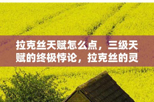 拉克丝天赋怎么点,三级天赋的终极悖论,拉克丝的灵魂震颤如何撕裂存在主义自由? 拉克丝天赋怎么点,三级天赋的终极悖论,拉克丝的灵魂震颤如何撕裂存在主义自由?