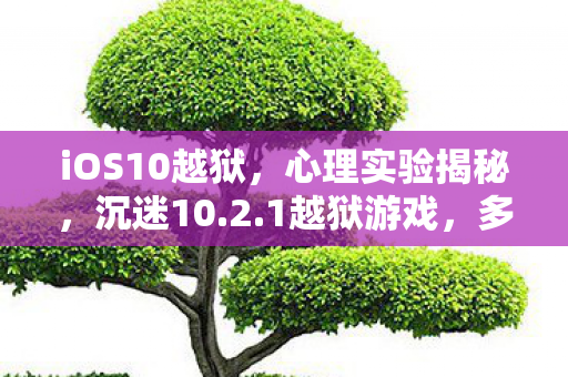 iOS10越狱,心理实验揭秘,沉迷10.2.1越狱游戏,多巴胺陷阱细思极恐 iOS10越狱,心理实验揭秘,沉迷10.2.1越狱游戏,多巴胺陷阱细思极恐