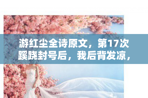 游红尘全诗原文，第17次蹊跷封号后，我后背发凉，原来我才是被游戏玩透的NPC