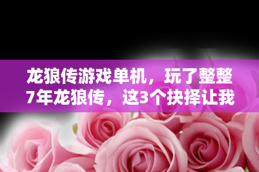 龙狼传游戏单机，玩了整整7年龙狼传，这3个抉择让我至今难以释怀！