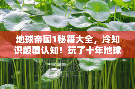 地球帝国1秘籍大全,冷知识颠覆认知!玩了十年地球帝国的我竟目瞪口呆 地球帝国1秘籍大全,冷知识颠覆认知!玩了十年地球帝国的我竟目瞪口呆