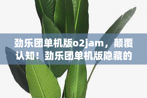 劲乐团单机版o2jam,颠覆认知!劲乐团单机版隐藏的冷知识,让你目瞪口呆! 劲乐团单机版o2jam,颠覆认知!劲乐团单机版隐藏的冷知识,让你目瞪口呆!