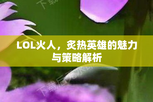 LOL火人，炙热英雄的魅力与策略解析