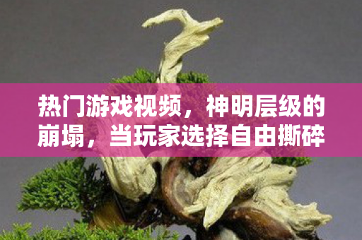 热门游戏视频,神明层级的崩塌,当玩家选择自由撕碎命运剧本时,谁在操控谁? 热门游戏视频,神明层级的崩塌,当玩家选择自由撕碎命运剧本时,谁在操控谁?
