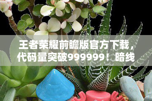 王者荣耀前瞻版官方下载,代码量突破999999!暗线操控生死局,这操作让人头皮发麻 王者荣耀前瞻版官方下载,代码量突破999999!暗线操控生死局,这操作让人头皮发麻